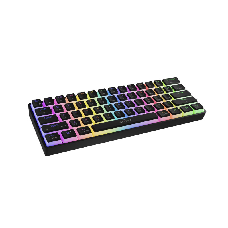 Genesis herná klávesnica THOR 660 G2/Gateron Brown/USB+BT/US layout/Čierna