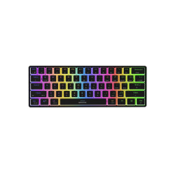 Genesis herná klávesnica THOR 660 G2/Gateron Brown/USB+BT/US layout/Čierna