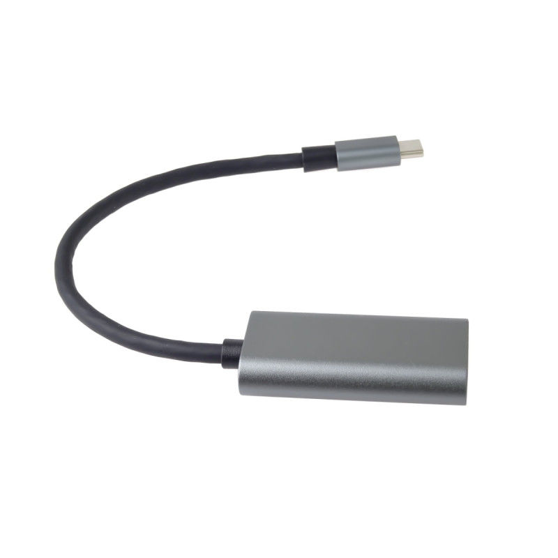 PremiumCord Prevodník USB-C na HDMI, rozlíšenie 4K a FULL HD 1080p, kovové Puzdro