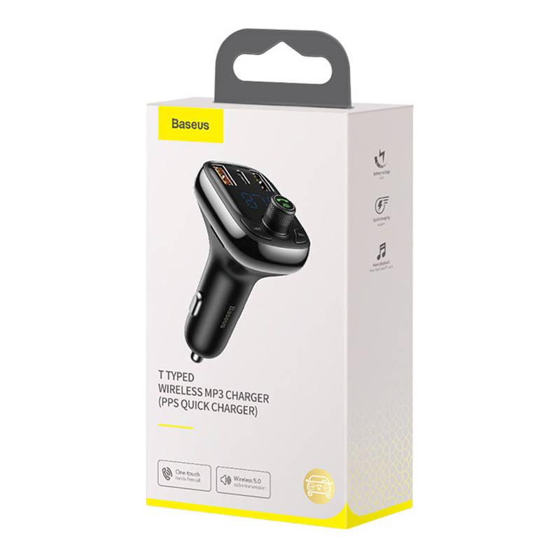 NONAME - Baseus Bluetooth FM Transmiter S13 T-shaped čierny