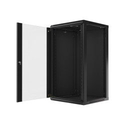 LANBERG 19'' RACKOVÁ SKRIŇA PRO MONTÁŽ NA STENU 22U/600X600 (FLAT PACK) ČIERNA V2