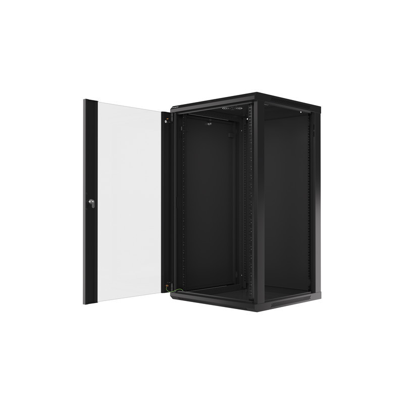 LANBERG 19'' RACKOVÁ SKRIŇA PRO MONTÁŽ NA STENU 22U/600X600 (FLAT PACK) ČIERNA V2