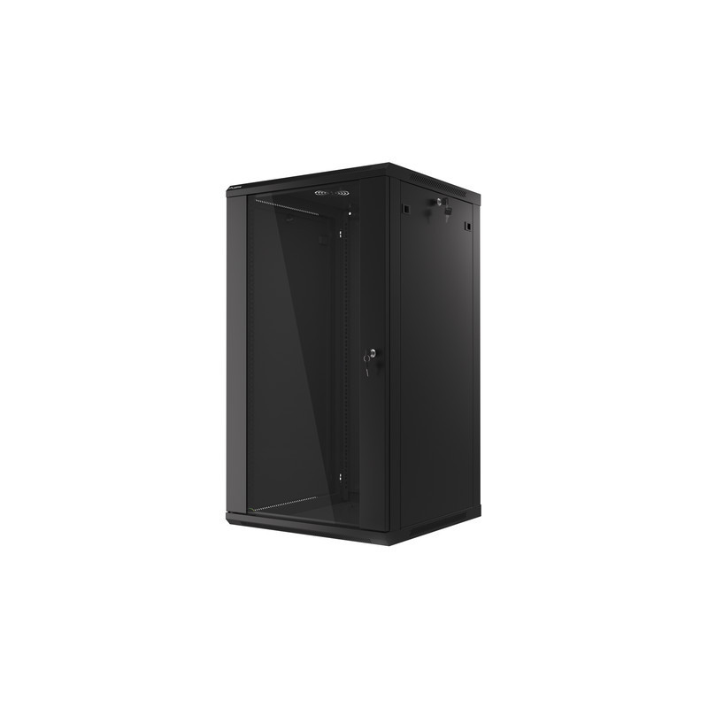 LANBERG 19'' RACKOVÁ SKRIŇA PRO MONTÁŽ NA STENU 22U/600X600 (FLAT PACK) ČIERNA V2