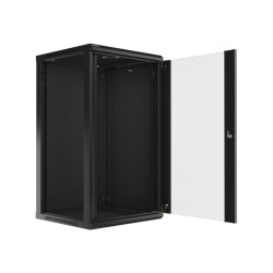 LANBERG 19'' RACKOVÁ SKRIŇA PRO MONTÁŽ NA STENU 22U/600X600 (FLAT PACK) ČIERNA V2