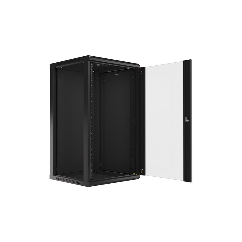 LANBERG 19'' RACKOVÁ SKRIŇA PRO MONTÁŽ NA STENU 22U/600X600 (FLAT PACK) ČIERNA V2