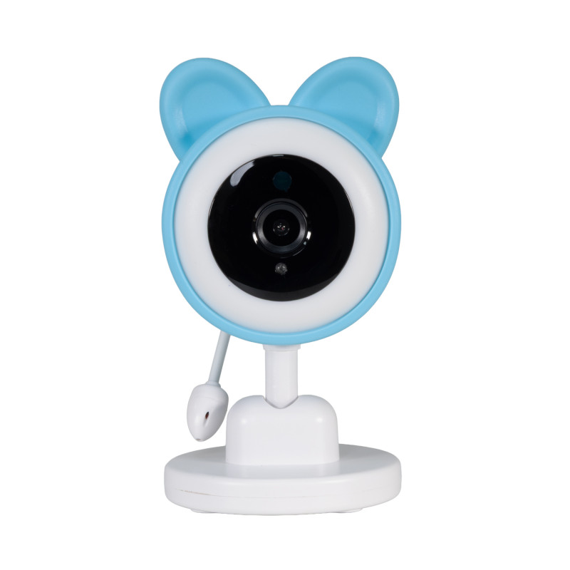 EVOLVEO Baby Monitor N35, detská pestúnka s kamerou, VOX, teplomer, nočné videnie, RGB svetlo, Modrá