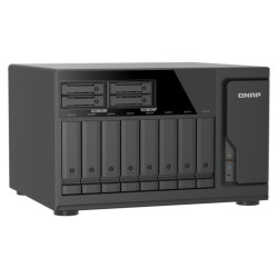 QNAP TVS-h1277AX-R5-16G (AMD Ryzen 5, 16GB DDR5 RAM, 8x 3,5'' + 4x 2,5'', 3x PCIe, 2x 2,5GbE, 2x 10GbE)