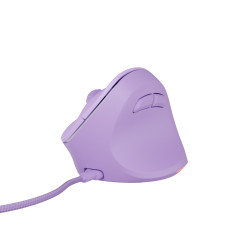 Vertikálna myš Natec CRAKE 2 PRO/Vertikálna/Optická/Pre pravákov/12 400 DPI/Drôtové USB-A/Fialová