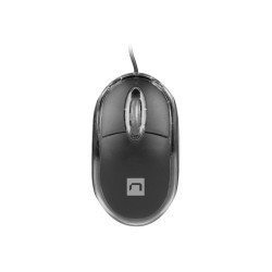 Natec optická myš VIREO 2/1000 DPI/Kancelárska/Optická/1 000 DPI/Drôtová USB/Čierna