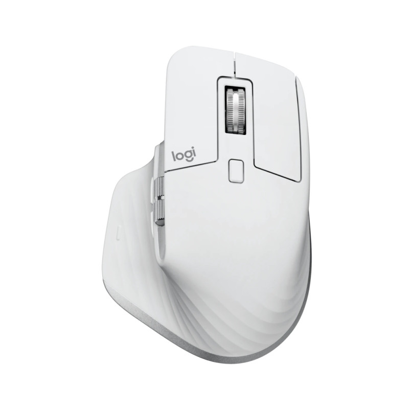 Logitech MX Master 3S/Kancelárska/Laserová/Pre pravákov/8 000 DPI/USB+BT/Svetlo šedá