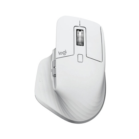 Logitech MX Master 3S/Kancelárska/Laserová/Pre pravákov/8 000 DPI/USB+BT/Svetlo šedá