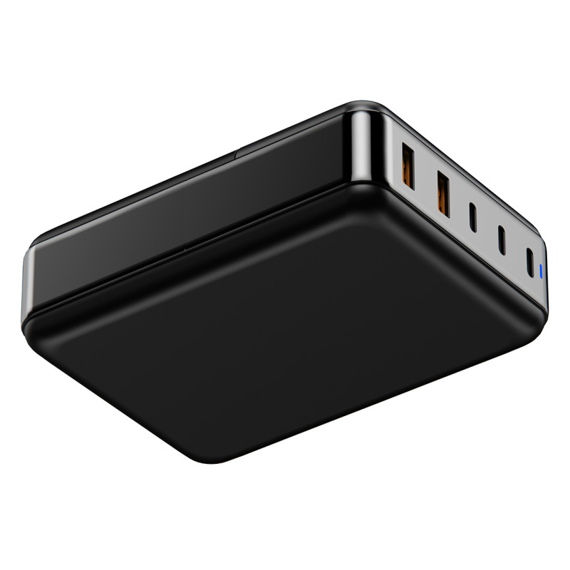 Viking USB GaN charger 200W PD PRO/sieťový adaptér/Output:3xUSB-C,2xUSB-A/Rýchlo nabíjania/