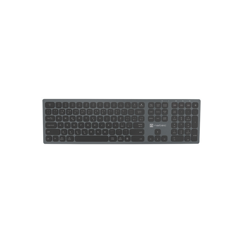 Natec klávesnica DOLPHIN/Bezdrôtová Bluetooth/ CZ- SK layout/Šedá