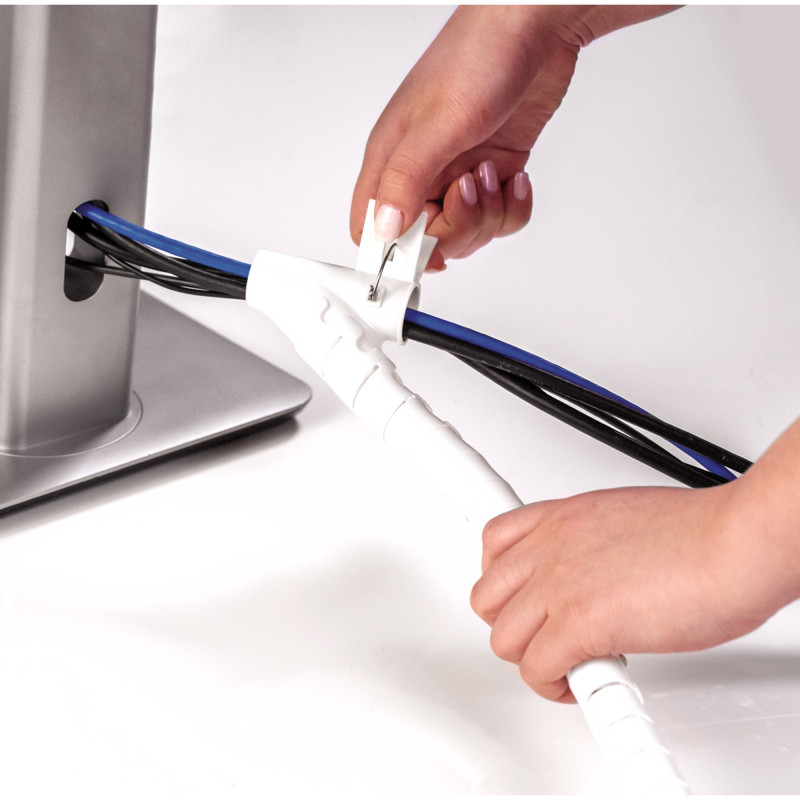 Fellowes Cablezip organizér a chránič kabeláže biely
