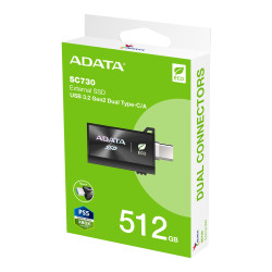 ADATA SC730/512GB/SSD/Externý/Čierna/5R