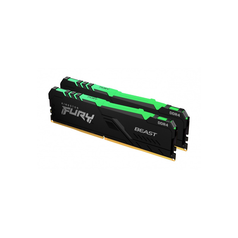 Kingston FURY Beast/DDR4/32GB/3200MHz/CL16/2x16GB/RGB/Black