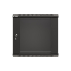 LANBERG 19'' RACKOVÁ SKRIŇA PRO MONTÁŽ NA STENU 9U/540X350 (FLAT PACK) S PROSKLENÝMI DVERMI ČIERNA