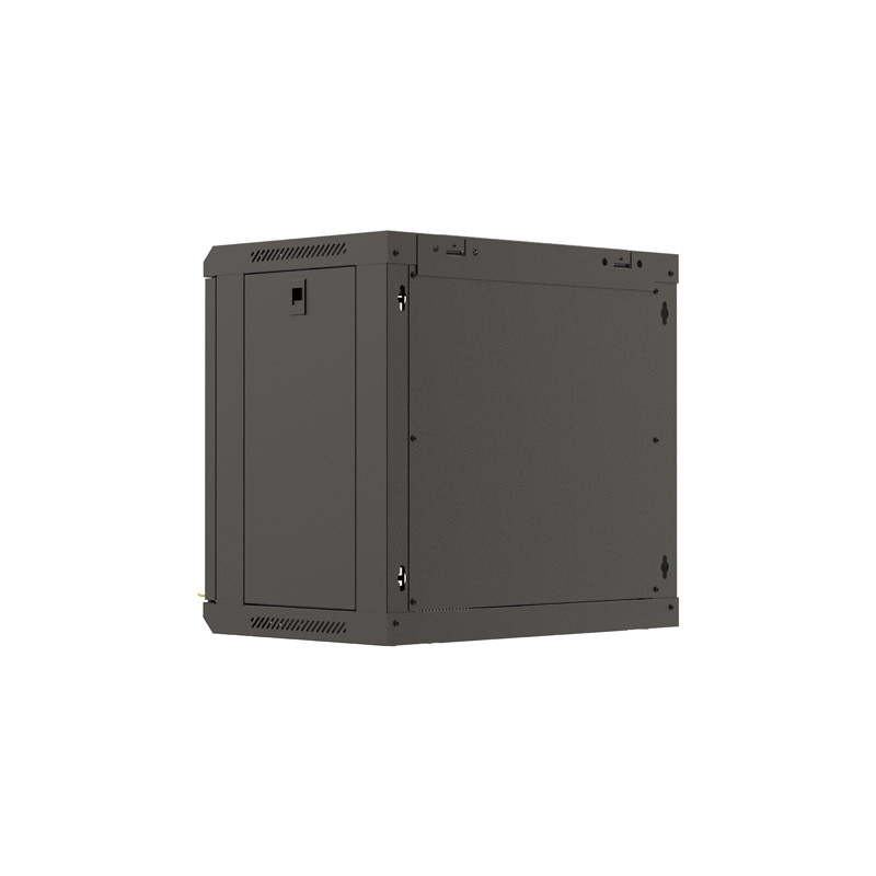 LANBERG 19'' RACKOVÁ SKRIŇA PRO MONTÁŽ NA STENU 9U/540X350 (FLAT PACK) S PROSKLENÝMI DVERMI ČIERNA
