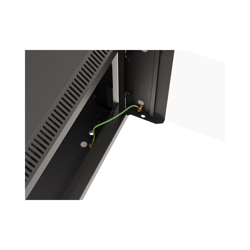 LANBERG 19'' RACKOVÁ SKRIŇA PRO MONTÁŽ NA STENU 9U/540X350 (FLAT PACK) S PROSKLENÝMI DVERMI ČIERNA