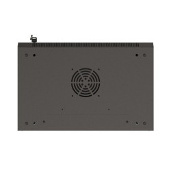 LANBERG 19'' RACKOVÁ SKRIŇA PRO MONTÁŽ NA STENU 9U/540X350 (FLAT PACK) S PROSKLENÝMI DVERMI ČIERNA