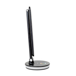 FELLOWES - Platinet PDL400RGBB stolná LED lampa 12W stmievateľná, dotykové ovládanie, USB port, čierna