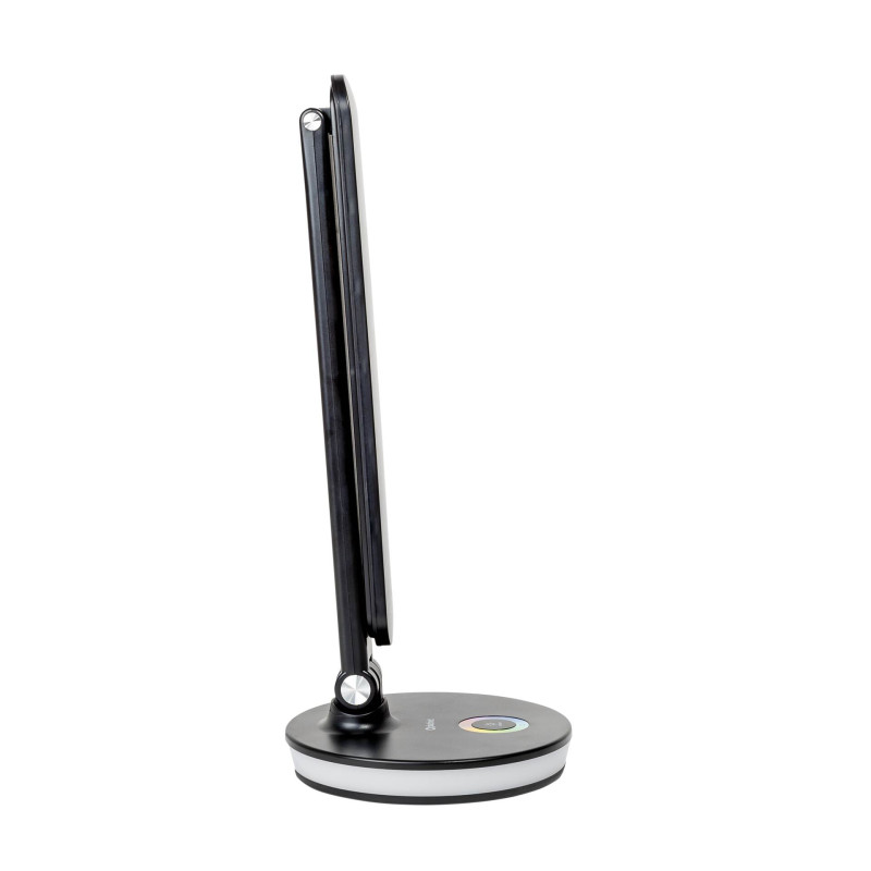 FELLOWES - Platinet PDL400RGBB stolná LED lampa 12W stmievateľná, dotykové ovládanie, USB port, čierna