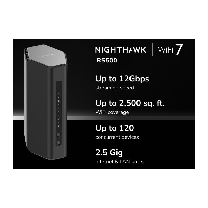 NETGEAR - 3PT NIGHTHAWK WIFI 7 BE12000 ROUT