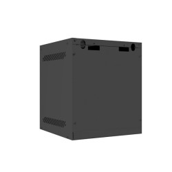 LANBERG RACKOVÁ SKRIŇA 10'' PRO MONTÁŽ NA STENU 6U/280X310 (FLAT PACK) S PROSKLENÝMI DVERMI ČIERNA