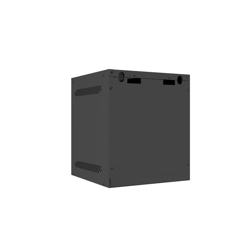 LANBERG RACKOVÁ SKRIŇA 10'' PRO MONTÁŽ NA STENU 6U/280X310 (FLAT PACK) S PROSKLENÝMI DVERMI ČIERNA