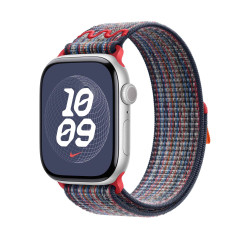 APPLE - Watch Acc/46/Blue/Red Nike Sport Loop