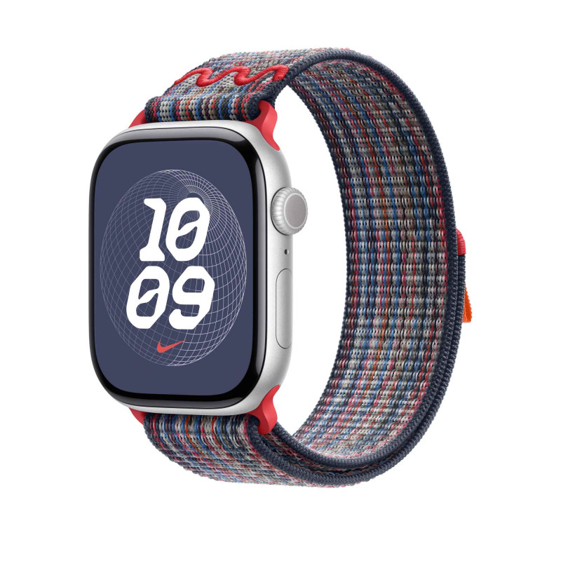 APPLE - Watch Acc/46/Blue/Red Nike Sport Loop