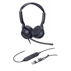 Yealink UH42 Dual UC USB-C/A, drôtová náhlavná