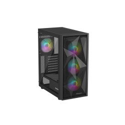 Počítačová skriňa Genesis DIAXID 605 ARGB/Midi Tower/Transpar./Čierna