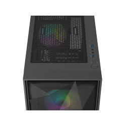 Počítačová skriňa Genesis DIAXID 605 ARGB/Midi Tower/Transpar./Čierna
