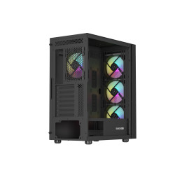 Počítačová skriňa Genesis DIAXID 605 ARGB/Midi Tower/Transpar./Čierna