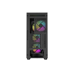 Počítačová skriňa Genesis DIAXID 605 ARGB/Midi Tower/Transpar./Čierna