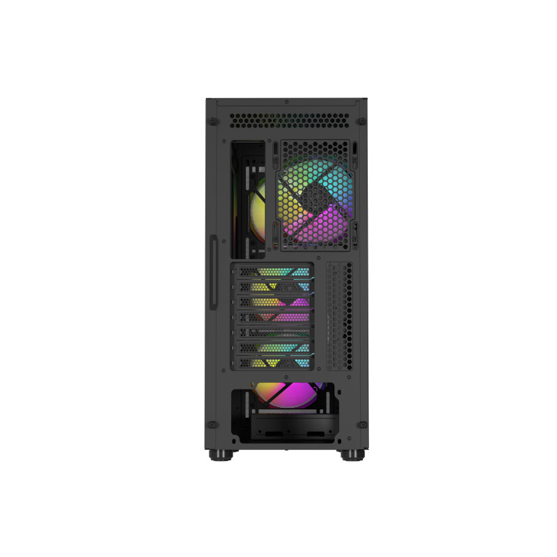Počítačová skriňa Genesis DIAXID 605 ARGB/Midi Tower/Transpar./Čierna