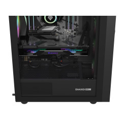 Počítačová skriňa Genesis DIAXID 605 ARGB/Midi Tower/Transpar./Čierna