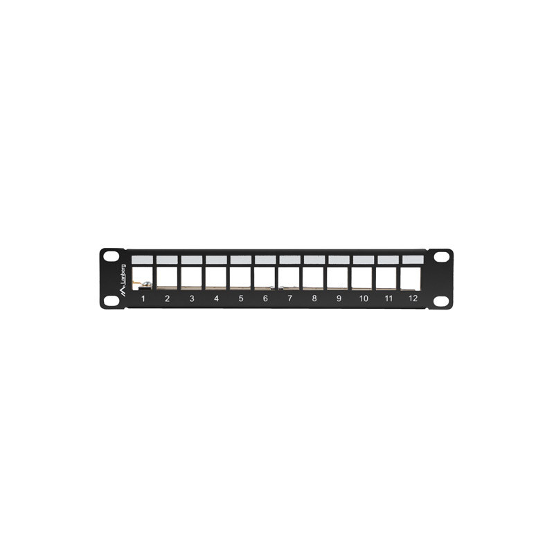 LANBERG PATCH PANEL 12 PORTOV 1U 19'' FTP PRO MODULY KEYSTONE ČIERNY V2