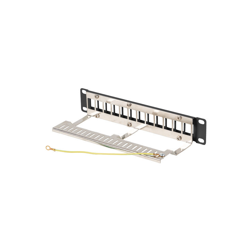LANBERG PATCH PANEL 12 PORTOV 1U 19'' FTP PRO MODULY KEYSTONE ČIERNY V2