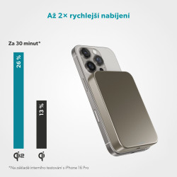 Epico Qi2 10000mAh Alu Mag+ PowerBanka EM71b-titán