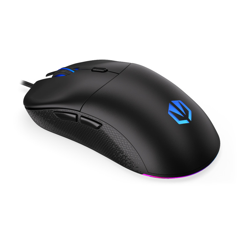 Endorfy Gem Plus/Herná/Optická/Pre pravákov/19 000 DPI/Drôtové USB-A/Čierna