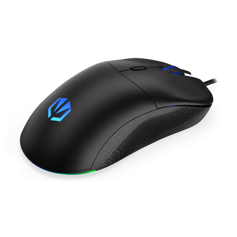 Endorfy Gem Plus/Herná/Optická/Pre pravákov/19 000 DPI/Drôtové USB-A/Čierna