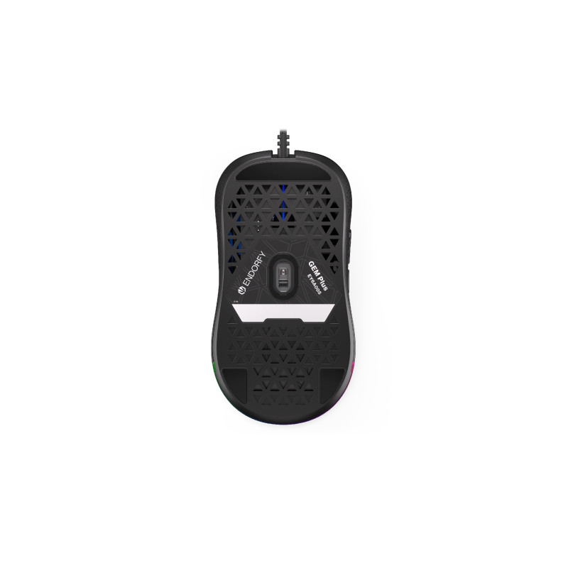 Endorfy Gem Plus/Herná/Optická/Pre pravákov/19 000 DPI/Drôtové USB-A/Čierna