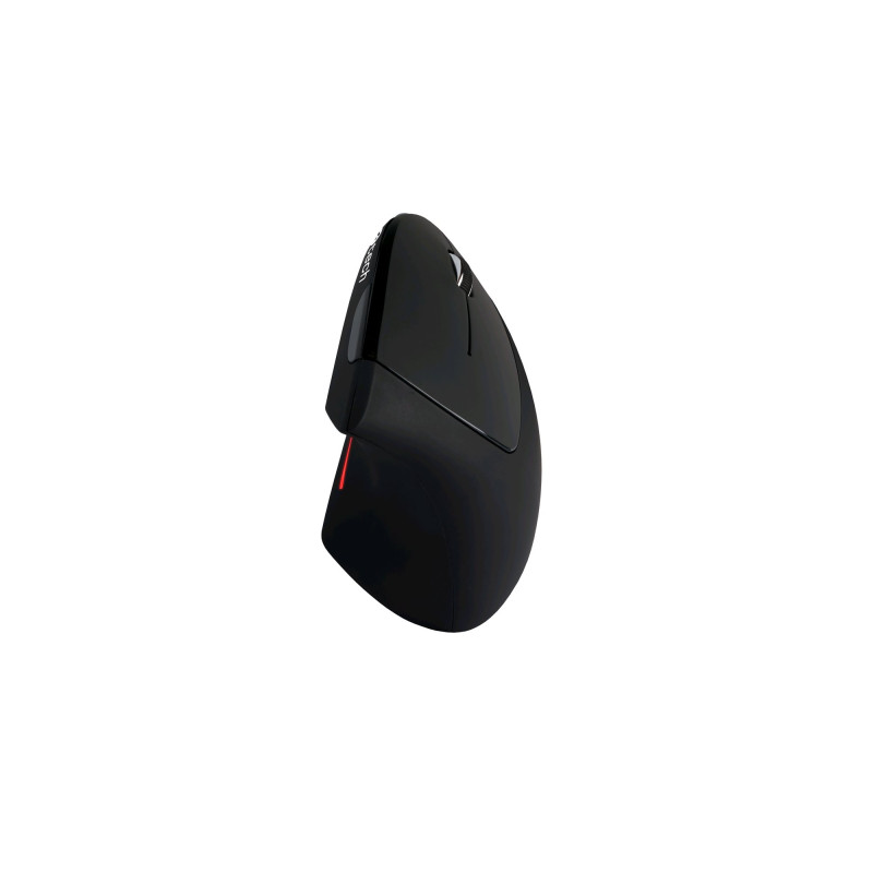 Myš C-TECH VEM-09/Vertikálna/Optická/Pre pravákov/1 600 DPI/Bezdrôtová USB/Čierna