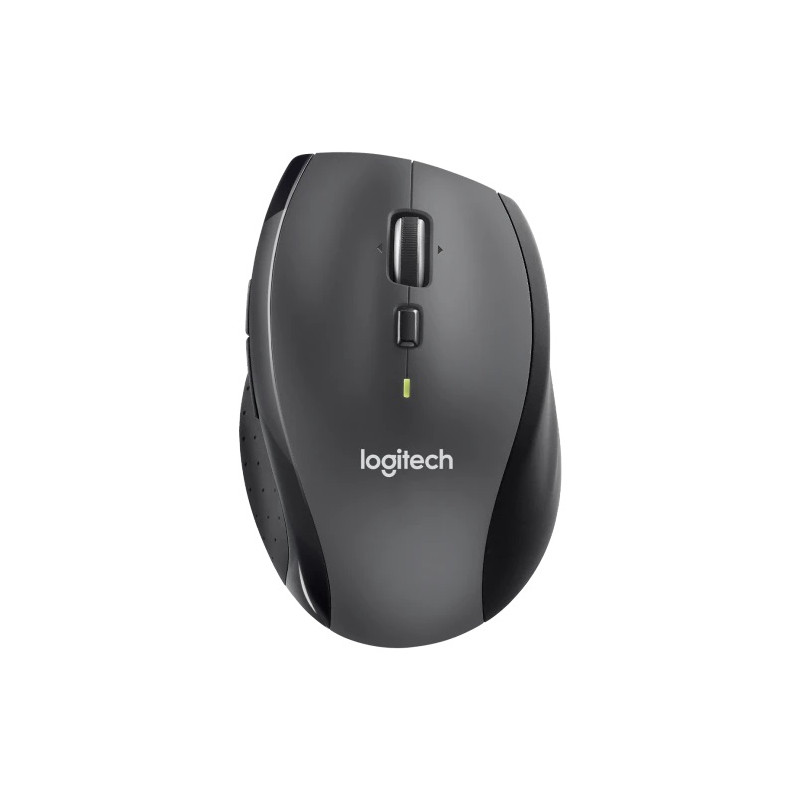 Logitech Marathon M705/Kancelárska/Optická/Pre pravákov/1 000 DPI/Bezdrôtová USB/Čierna