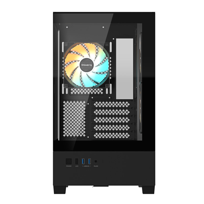GIGABYTE C201 PANORAMIC/Midi Tower/Transpar./Čierna