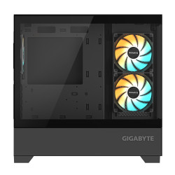GIGABYTE C201 PANORAMIC/Midi Tower/Transpar./Čierna