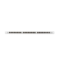LANBERG PATCH PANEL 24 PORTOV 0,5U 19'' CAT.6 FTP TIENENÝ ŠEDÝ