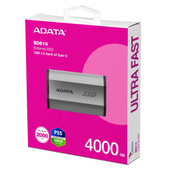 ADATA SD810/4TB/SSD/Externá/Strieborná/5R